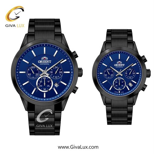 ساعت مچی اورجینال ست اورینت (کانتیننتال) | Orient (Continental) سه موتوره کرنوگراف مشکی | مشکی| سرمه ای| کد رفرنس 106