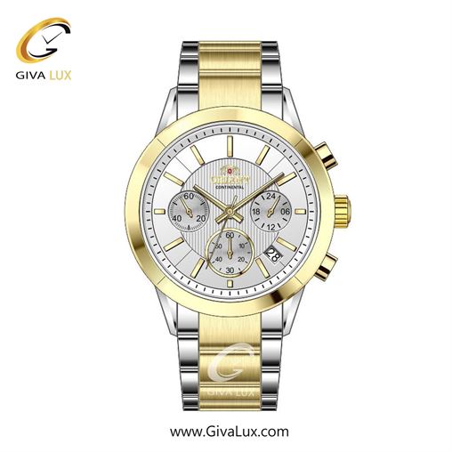 ساعت مچی اورجینال زنانه اورینت (کانتیننتال) | Orient (Continental) سه موتوره کرنوگراف طلایی | نقره ای-طلایی| نقره ای| کد رفرنس 106