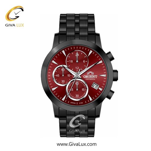 ساعت مچی اورجینال زنانه اورینت (کانتیننتال) | Orient (Continental) سه موتوره کرنوگراف مشکی | مشکی| زرشکی| کد رفرنس 108