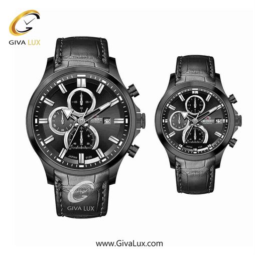 ساعت مچی اورجینال ست اورینت (کانتیننتال) | Orient (Continental) سه موتوره کرنوگراف مشکی | مشکی| مشکی| کد رفرنس 120