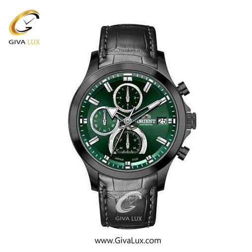 ساعت مچی اورجینال زنانه اورینت (کانتیننتال) | Orient (Continental) سه موتوره کرنوگراف مشکی | مشکی| سبز یشمی تیره| کد رفرنس 120