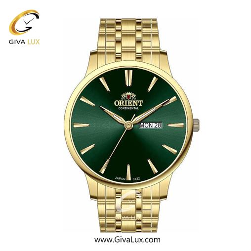 ساعت مچی اورجینال مردانه اورینت (کانتیننتال) | Orient (Continental) طلایی | طلایی| سبز یشمی تیره| کد رفرنس 122