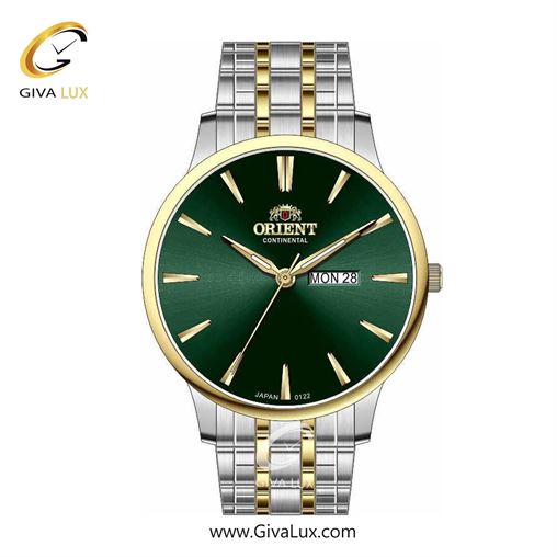 ساعت مچی اورجینال مردانه اورینت (کانتیننتال) | Orient (Continental) طلایی | نقره ای-طلایی| سبز یشمی تیره| کد رفرنس 122