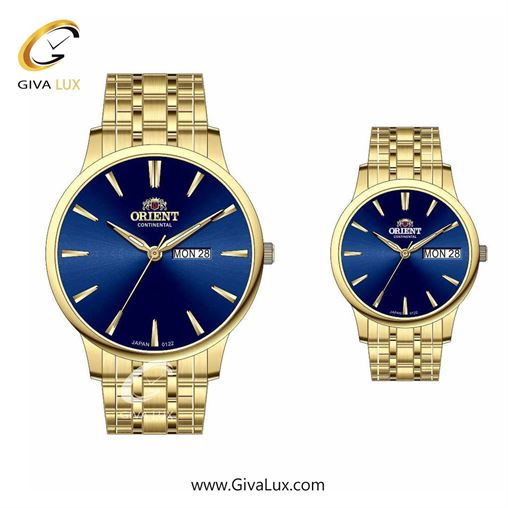 ساعت مچی اورجینال ست اورینت (کانتیننتال) | Orient (Continental) طلایی | طلایی| سرمه ای| کد رفرنس 122