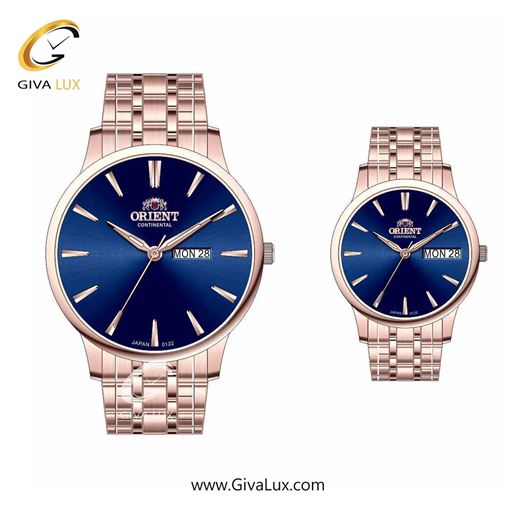 ساعت مچی اورجینال ست اورینت (کانتیننتال) | Orient (Continental) رزگلد | رزگلد| سرمه ای| کد رفرنس 122