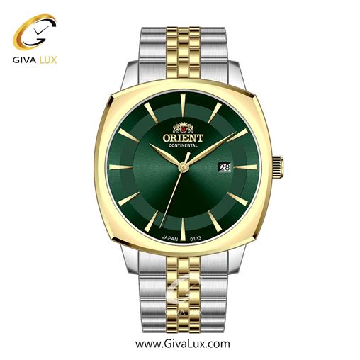 ساعت مچی اورجینال مردانه اورینت (کانتیننتال) | Orient (Continental) طلایی | نقره ای-طلایی| سبز یشمی تیره| کد رفرنس 133