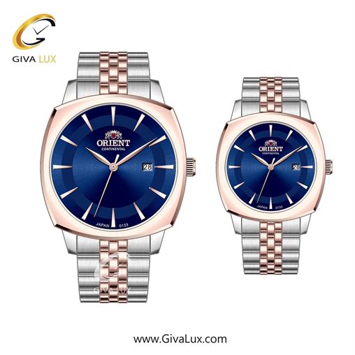 ساعت مچی اورجینال ست اورینت (کانتیننتال) | Orient (Continental) رزگلد | رزگلد-نقره ای| سرمه ای| کد رفرنس 133