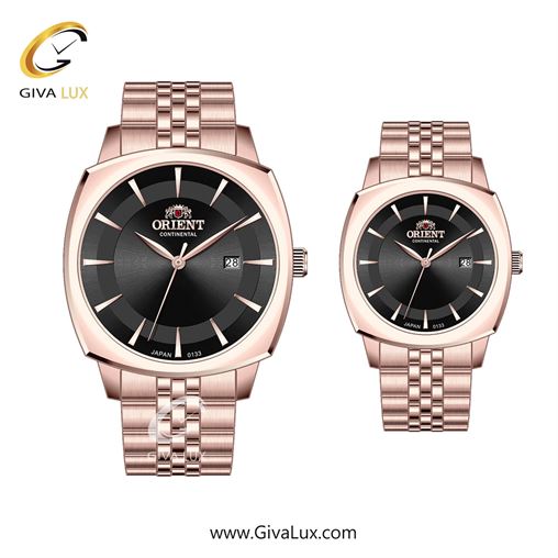 ساعت مچی اورجینال ست اورینت (کانتیننتال) | Orient (Continental) رزگلد | رزگلد| مشکی| کد رفرنس 133