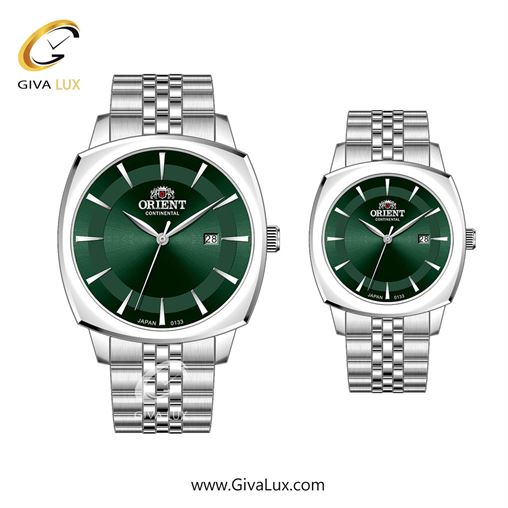 ساعت مچی اورجینال ست اورینت (کانتیننتال) | Orient (Continental) نقره ای | نقره ای| سبز یشمی تیره| کد رفرنس 133