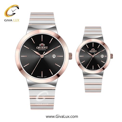 ساعت مچی اورجینال ست اورینت (کانتیننتال) | Orient (Continental) رزگلد | رزگلد-نقره ای| مشکی| کد رفرنس 137