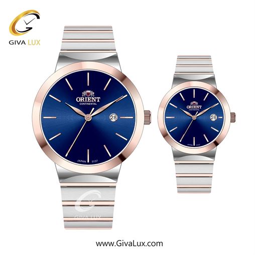 ساعت مچی اورجینال ست اورینت (کانتیننتال) | Orient (Continental) رزگلد | رزگلد-نقره ای| سرمه ای| کد رفرنس 137