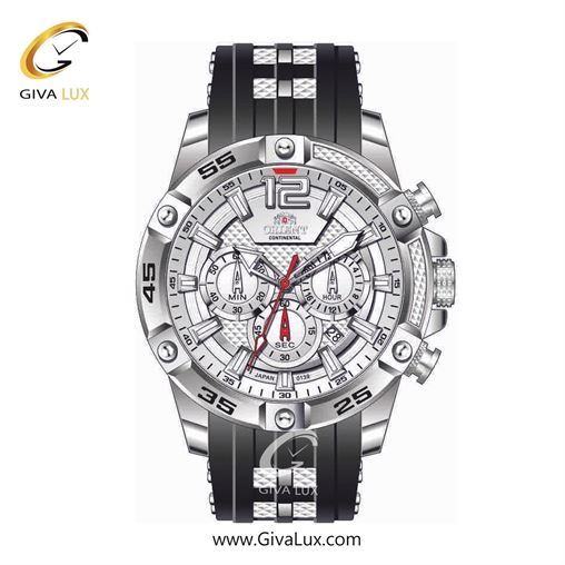 ساعت مچی اورجینال مردانه اورینت (کانتیننتال) | Orient (Continental) سه موتوره کرنوگراف نقره ای | نقره ای-مشکی| نقره ای| کد رفرنس 139