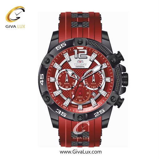 ساعت مچی اورجینال مردانه اورینت (کانتیننتال) | Orient (Continental) سه موتوره کرنوگراف مشکی | زرشکی| زرشکی| کد رفرنس 139