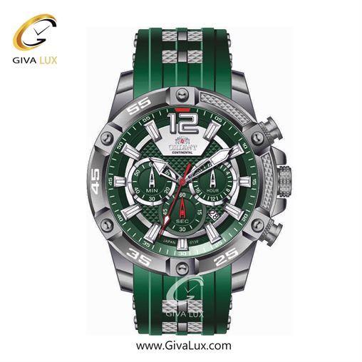 ساعت مچی اورجینال مردانه اورینت (کانتیننتال) | Orient (Continental) سه موتوره کرنوگراف تیتانیوم | سبز یشمی تیره| سبز یشمی تیره| کد رفرنس 139