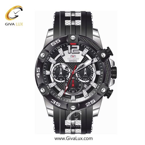 ساعت مچی اورجینال مردانه اورینت (کانتیننتال) | Orient (Continental) سه موتوره کرنوگراف نقره ای-مشکی | نقره ای-مشکی| مشکی| کد رفرنس 139