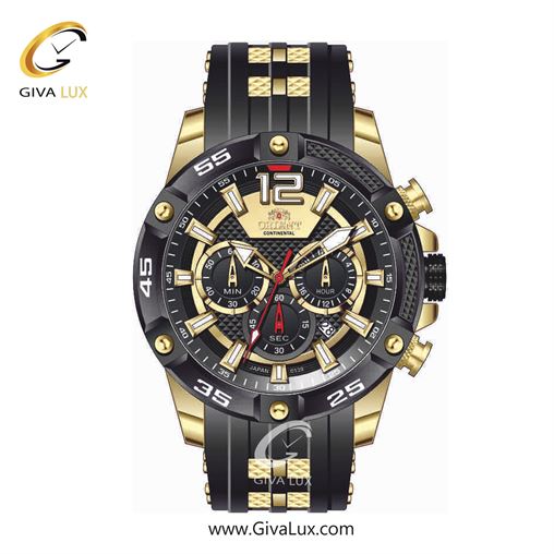 ساعت مچی اورجینال مردانه اورینت (کانتیننتال) | Orient (Continental) سه موتوره کرنوگراف مشکی-طلایی | طلایی-مشکی| مشکی| کد رفرنس 139