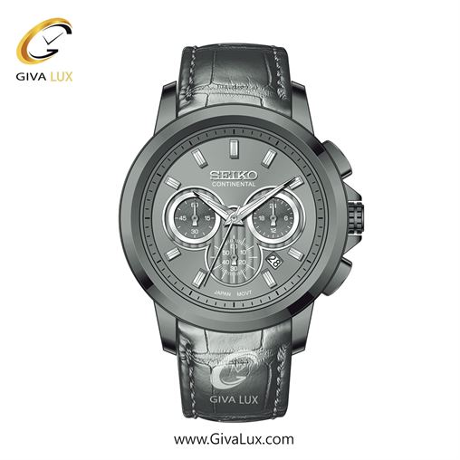 ساعت مچی اورجینال مردانه سیکو (کانتیننتال) | Seiko (Continental)  سه موتوره کرنوگراف تیتانیوم | طوسی| طوسی| کد رفرنس 0404