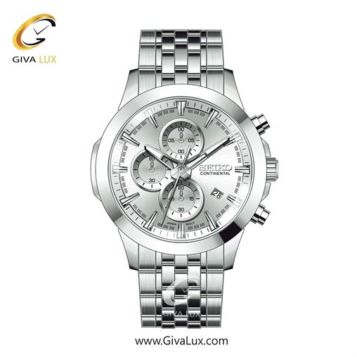 ساعت مچی اورجینال مردانه سیکو (کانتیننتال) | Seiko (Continental)  سه موتوره کرنوگراف تیتانیوم | تیتانیوم(زغالی)| سبز| کد رفرنس 0414 0414-2.jpg