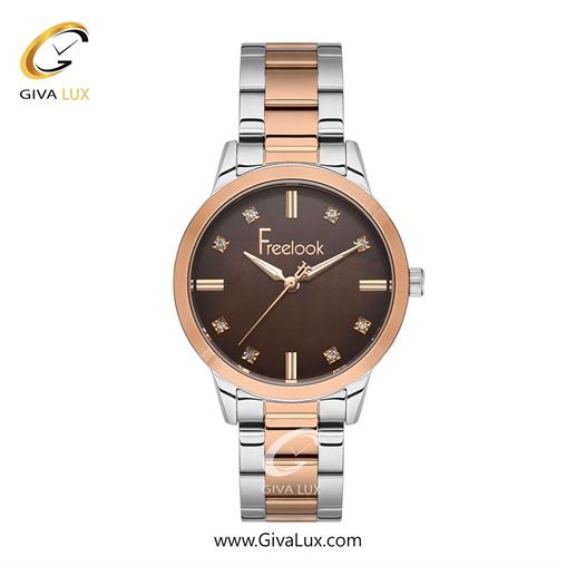 ساعت مچی اورجینال زنانه فریلوک Freelook رزگلد | رزگلد-نقره ای| قهوه ای| کد رفرنس FL.1.10402-5