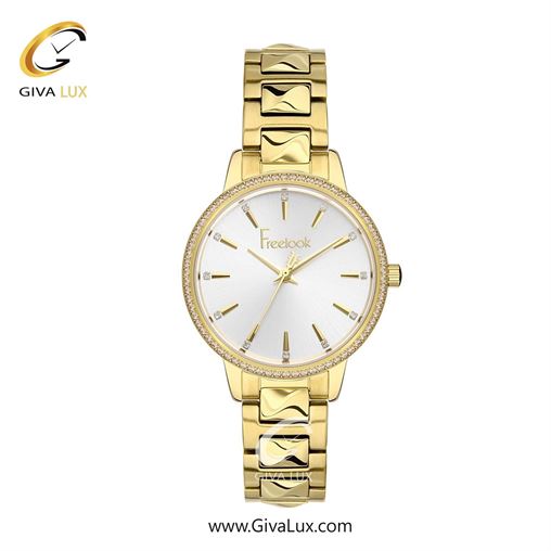 ساعت مچی اورجینال زنانه فریلوک Freelook طلایی | طلایی| نقره ای| کد رفرنس FL.1.10404-3