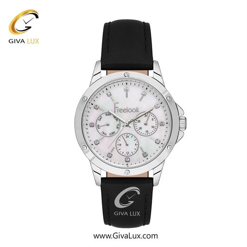 ساعت مچی اورجینال زنانه فریلوک Freelook سه موتوره فول تایم نقره ای | مشکی| سفید صدفی| کد رفرنس FL.1.10415-1
