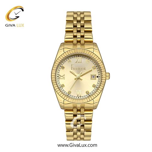ساعت مچی اورجینال زنانه فریلوک Freelook طلایی | طلایی| طلایی| کد رفرنس FL.1.10417-2