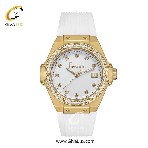 ساعت مچی اورجینال زنانه فریلوک Freelook طلایی | سفید| سفید| کد رفرنس FL.1.10433-2