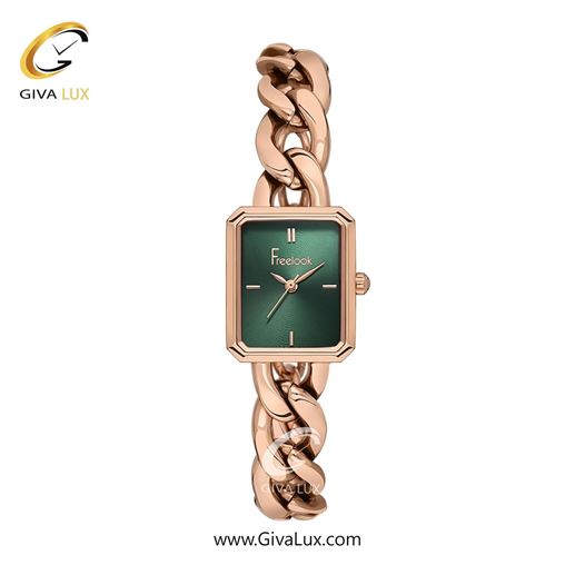 ساعت مچی اورجینال زنانه فریلوک Freelook رزگلد | رزگلد| سبز یشمی تیره| کد رفرنس FL.1.10435-4