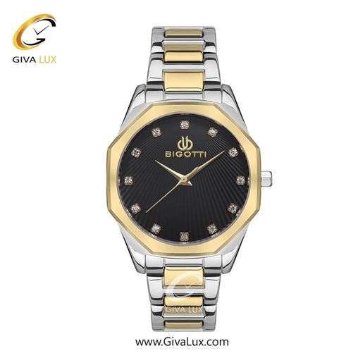 ساعت مچی اورجینال زنانه بیگوتی BIGOTTI طلایی | نقره ای-طلایی| مشکی| کد رفرنس BG.1.10466-5