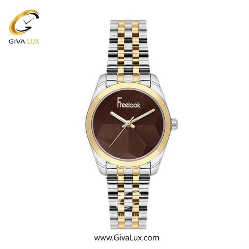 ساعت مچی اورجینال زنانه فریلوک Freelook طلایی | نقره ای-طلایی| قهوه ای| کد رفرنس FL.1.10496-6