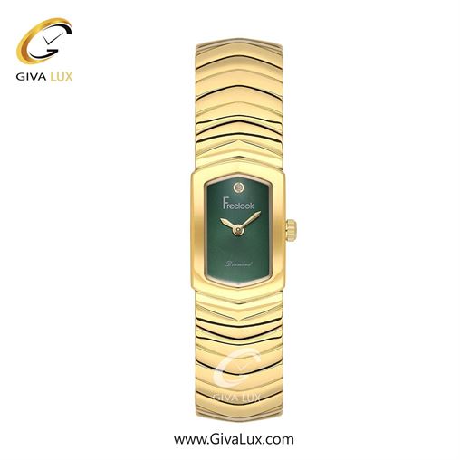 ساعت مچی اورجینال زنانه فریلوک Freelook طلایی | طلایی| سبز یشمی تیره| کد رفرنس FL.1.10504-4
