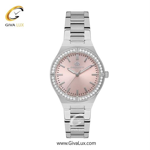 ساعت مچی اورجینال زنانه بیگوتی BIGOTTI نقره ای | نقره ای| صورتی| کد رفرنس BG.1.10559-1