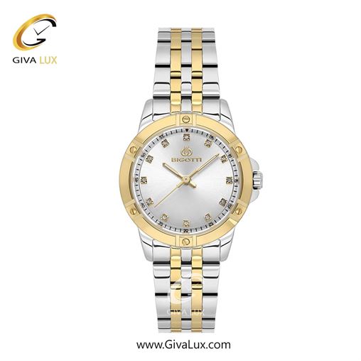 ساعت مچی اورجینال زنانه بیگوتی BIGOTTI طلایی | طلایی-نقره ای| نقره ای| کد رفرنس BG.1.10563-5