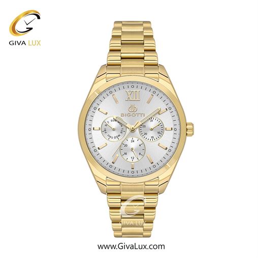 ساعت مچی اورجینال زنانه بیگوتی BIGOTTI سه موتوره فول تایم نقره ای | نقره ای| نقره ای| کد رفرنس BG.1.10566-1 1.10566-2.jpg