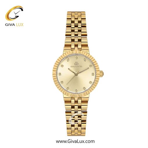 ساعت مچی اورجینال زنانه بیگوتی BIGOTTI طلایی | طلایی| طلایی| کد رفرنس BG.1.10620-8