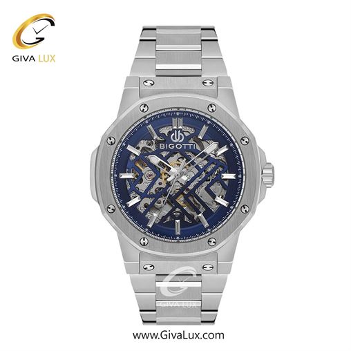 ساعت مچی اورجینال مردانه بیگوتی BIGOTTI نقره ای | نقره ای| سرمه ای| کد رفرنس BG.1.10633-3