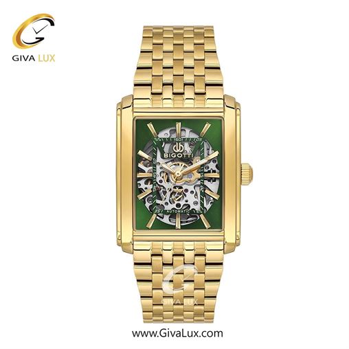 ساعت مچی اورجینال مردانه بیگوتی BIGOTTI طلایی | طلایی| سبز| کد رفرنس BG.1.10634-4