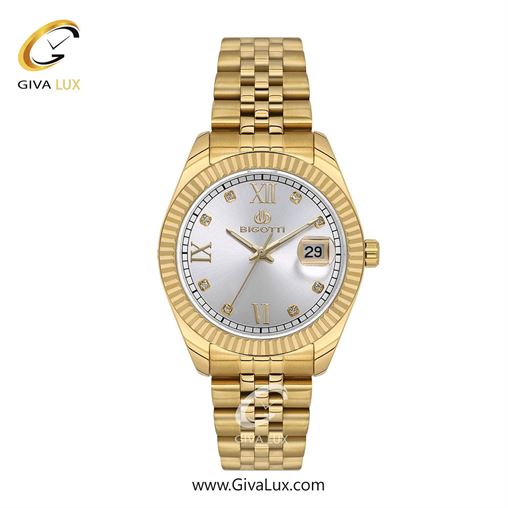 ساعت مچی اورجینال زنانه بیگوتی BIGOTTI طلایی | طلایی| نقره ای| کد رفرنس BG.1.10643-3