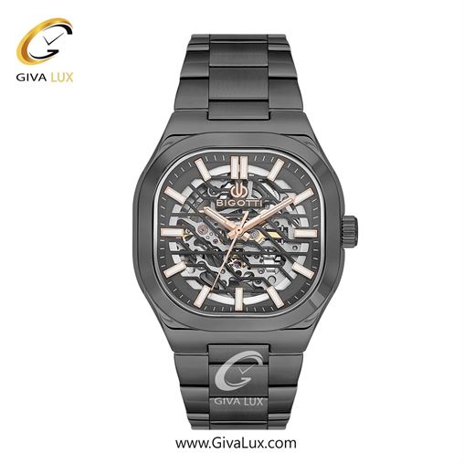 ساعت مچی اورجینال مردانه بیگوتی BIGOTTI تیتانیوم | تیتانیوم| دودی|تیتانیوم| کد رفرنس BG.1.10645.5