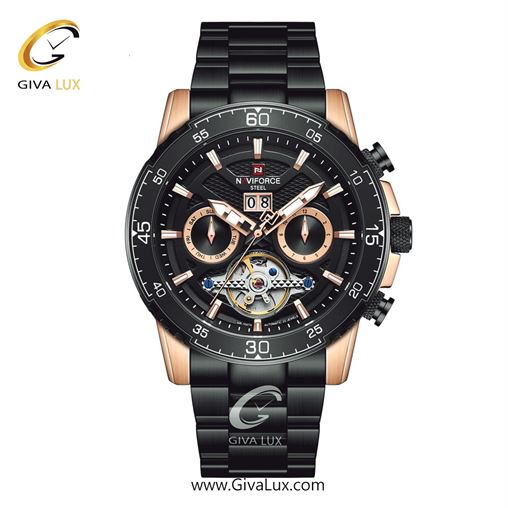 ساعت مچی مردانه اتوماتیک بند فلزی ناوی فورس( نیوی فورس)  مشکیNFS 1001 1001BROB.jpg