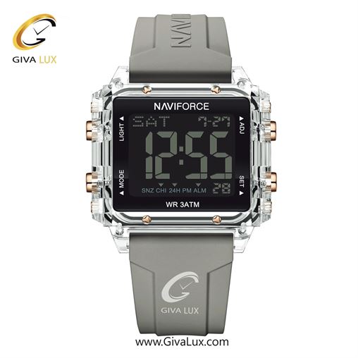ساعت مچی اسپرت بند سیلیکونی طوسی ناوی فورس (نیوی فورس) کد NF7101-S/GY  100_NF7101-SGY.jpg
