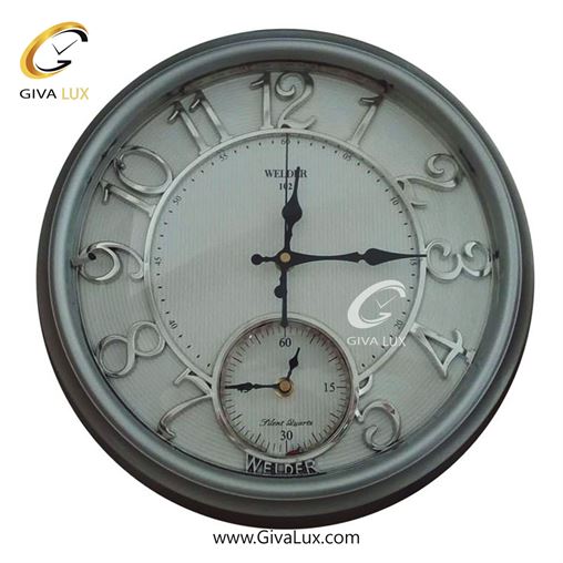 ساعت دیواری اورجینال ولدر PVC سفید| کد رفرنس 102