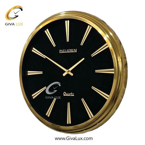 ساعت دیواری اورجینال پالادیوم آلیاژ فلزی طلایی| کد رفرنس 106