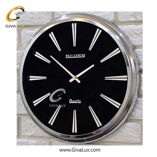ساعت دیواری اورجینال پالادیوم آلیاژ فلزی نقره ای| کد رفرنس 106