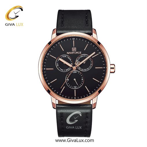 ساعت مچی مردانه بند چرمی فول تایم ناوی فورس(نیوی فورس) NF3001 RG/B 109_3001BRoB.jpg