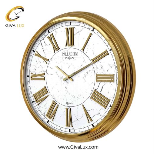 ساعت دیواری اورجینال پالادیوم آلیاژ فلزی طلایی| کد رفرنس 1109