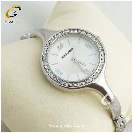 ساعت زنانه فلزی سواروسکی نگین دار