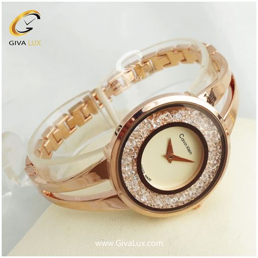 ساعت زنانه کلوین کلین نگین متحرک دار