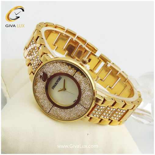 ساعت زنانه نگین متحرک سواروسکی 