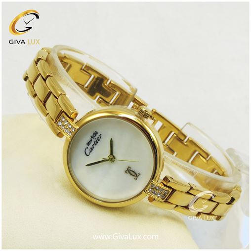 ساعت زنانه کارتیر َبندفلزی طلایی 